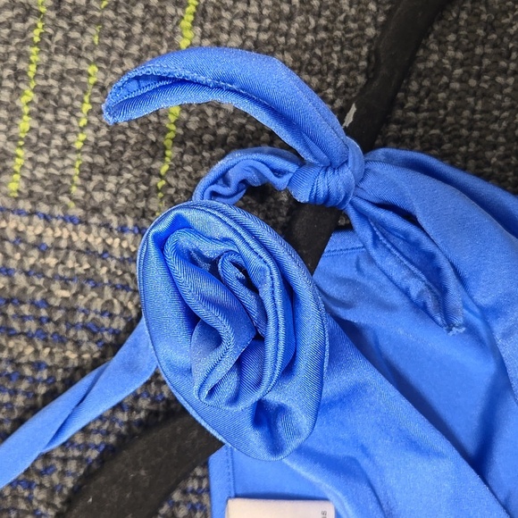 Coperni Asymmetric Flower Jersey Top With Decorative Rose Detailing-Size Small - Picture 7 of 17